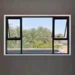 Curtain Wall Window with Dual Top-Hung Vents