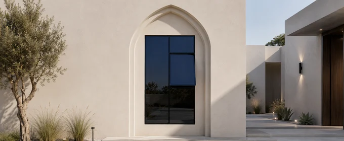 Curtain Wall Window with Single Top-Hung Vent