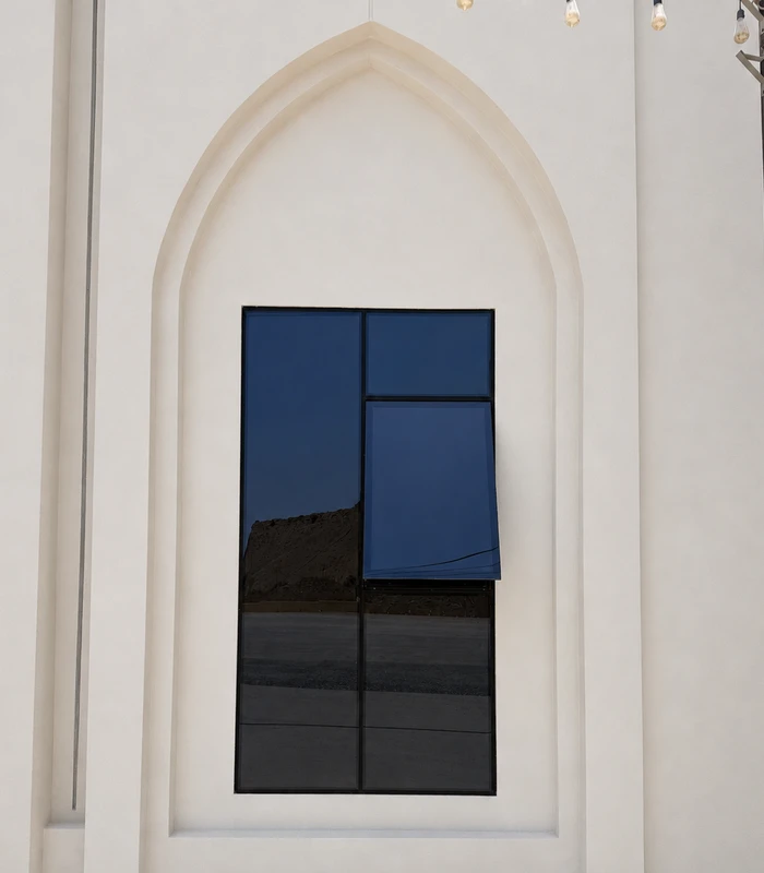 Curtain Wall Window with Single Top-Hung Vent