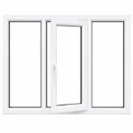 UPVC Window with Center Tilt-and-Turn Sash