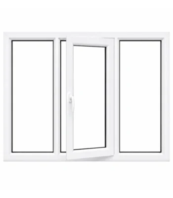 UPVC Window with Center Tilt-and-Turn Sash