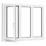 UPVC Window with Left Tilt-and-Turn Sash