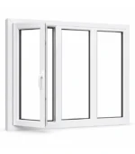 UPVC Window with Left Tilt-and-Turn Sash