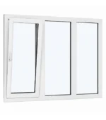 ⁦UPVC Window with Left Tilt-and-Turn Sash⁩ - الصورة ⁦2⁩