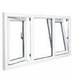 ⁦UPVC Window with Left and Right Tilt-and-Turn Sashes⁩ - الصورة ⁦2⁩