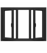 ⁦UPVC Window with Left and Right Tilt-and-Turn Sashes⁩ - الصورة ⁦3⁩