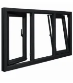 ⁦UPVC Window with Left and Right Tilt-and-Turn Sashes⁩ - الصورة ⁦4⁩
