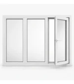 UPVC Window with Right Tilt-and-Turn Sash