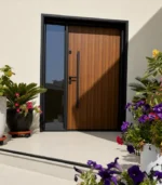 Wood-Look-Aluminium-Cladding-Main-Entrance-Door