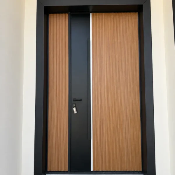 Wood-Look-Aluminium-Cladding-Main-Entrance-Door